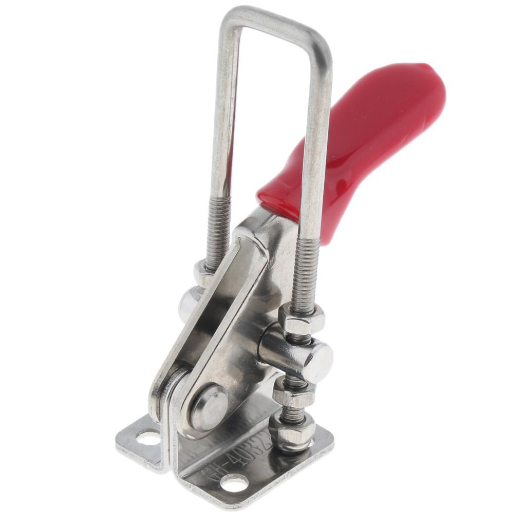 3pcs SS Quick Release Latch Type Toggle Clamp, 170kg Holding Capacity