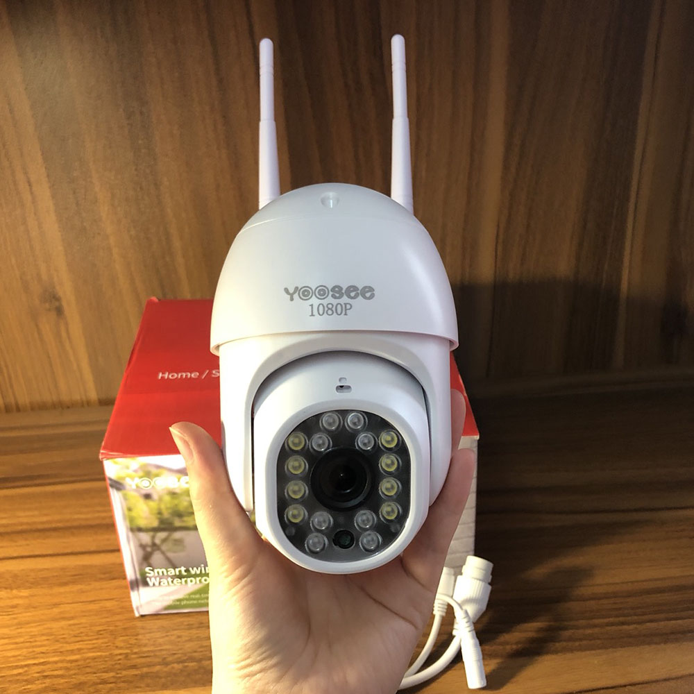 Camera IP Wifi Yoosee PTZ MiniI 16 Led HD1080, Chống Nước Xoay 360 Độ, Quay Đêm Có Màu, Đàm Thoại Hai Chiều, Cảm Biến Báo Động