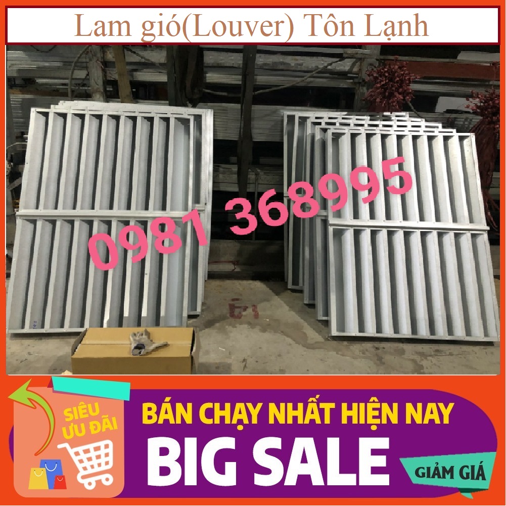 Lam Gió (Louver) Tôn Lạnh - Độ Dày Lam Gió 0.45mm - Đặt Hàng 2-5 Ngày Có Hàng 