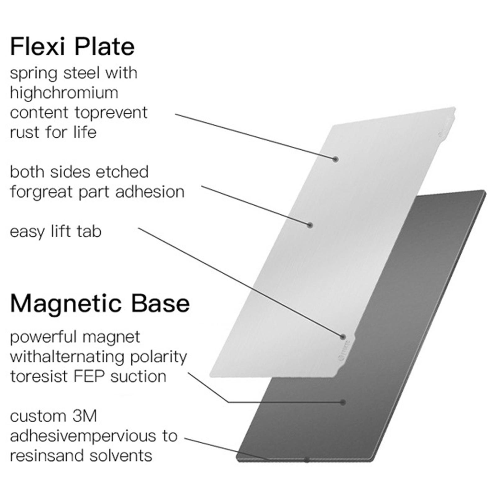 Resin Magnetic Flexible Spring Steel Build Plate, 102x59mm, 3D Printing Platform Spring Plate Kit, Sticker Heated Bed for Longer Orange 10