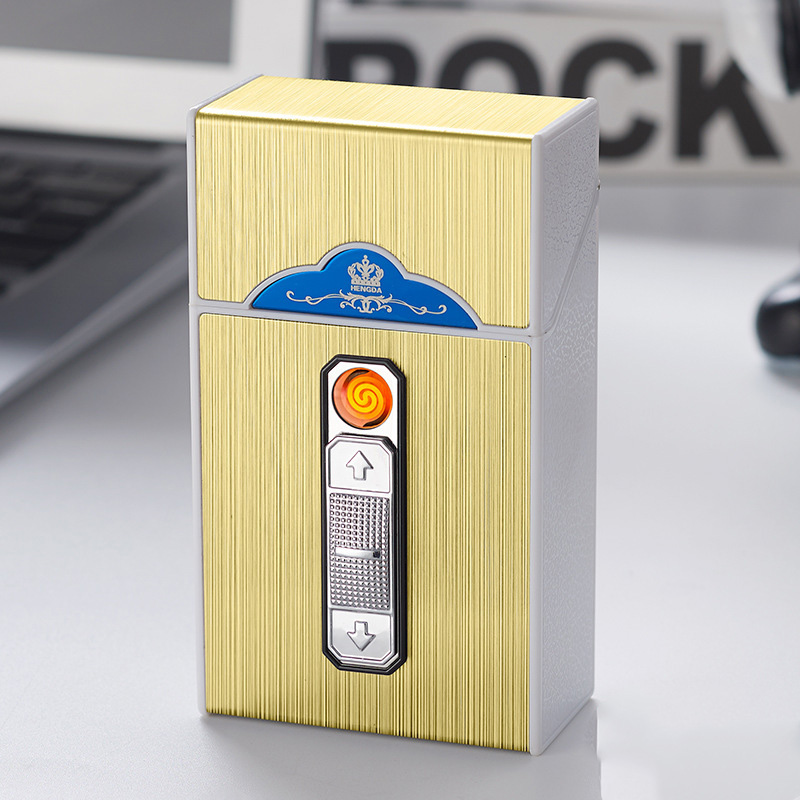 Bật Lửa Điện Kiêm Hộp Đựng Thuốc 20Đ Lớn Ngắn A16