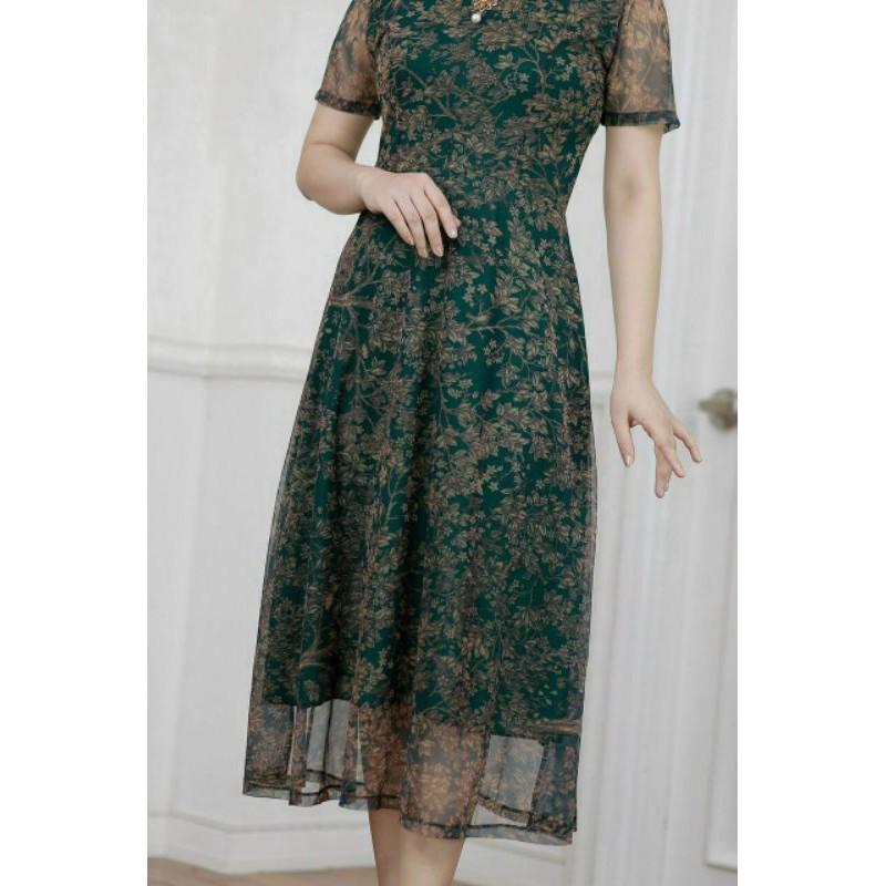 Đầm nữ trung niên - dáng suông vải hàn cao cấp, thiết kế sang trọng - nhiều màu và nhiều size (40 -75kg)