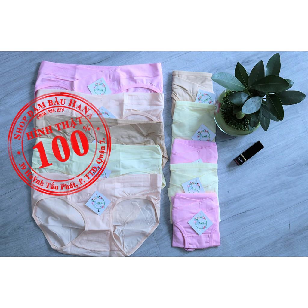 COMBO 5 QUẦN LÓT BẦU CẠP CHÉO 100% COTTON