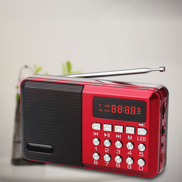 Loa Nghe Nhạc Mini Kiêm Đài Radio FM KK59 Hỗ Trợ Thẻ Nhớ, Jack 3.5 Thiếtb Kế Nhỏ Gọn Tiện Lợi