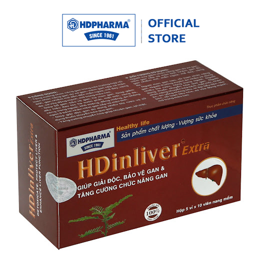 Viên Uống HDinliver Extra - HDPHARMA - Hỗ Trợ Giải Độc, Bảo Vệ Và Tăng Cường Chức Năng Gan (Hộp 5 Vỉ x 10 Viên)