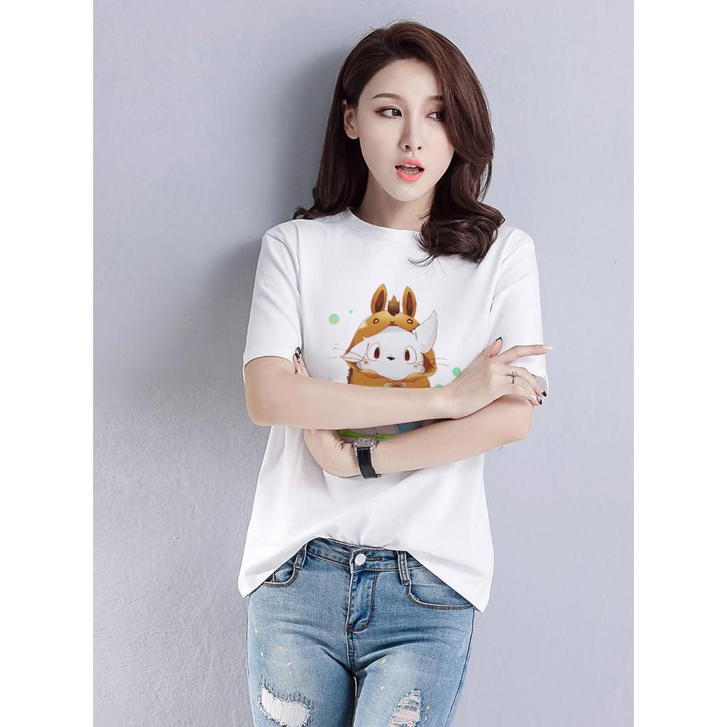 Áo Thun Tay Lỡ Nam_Nữ Unisex Mèo Dễ Thương Xinh Xắn