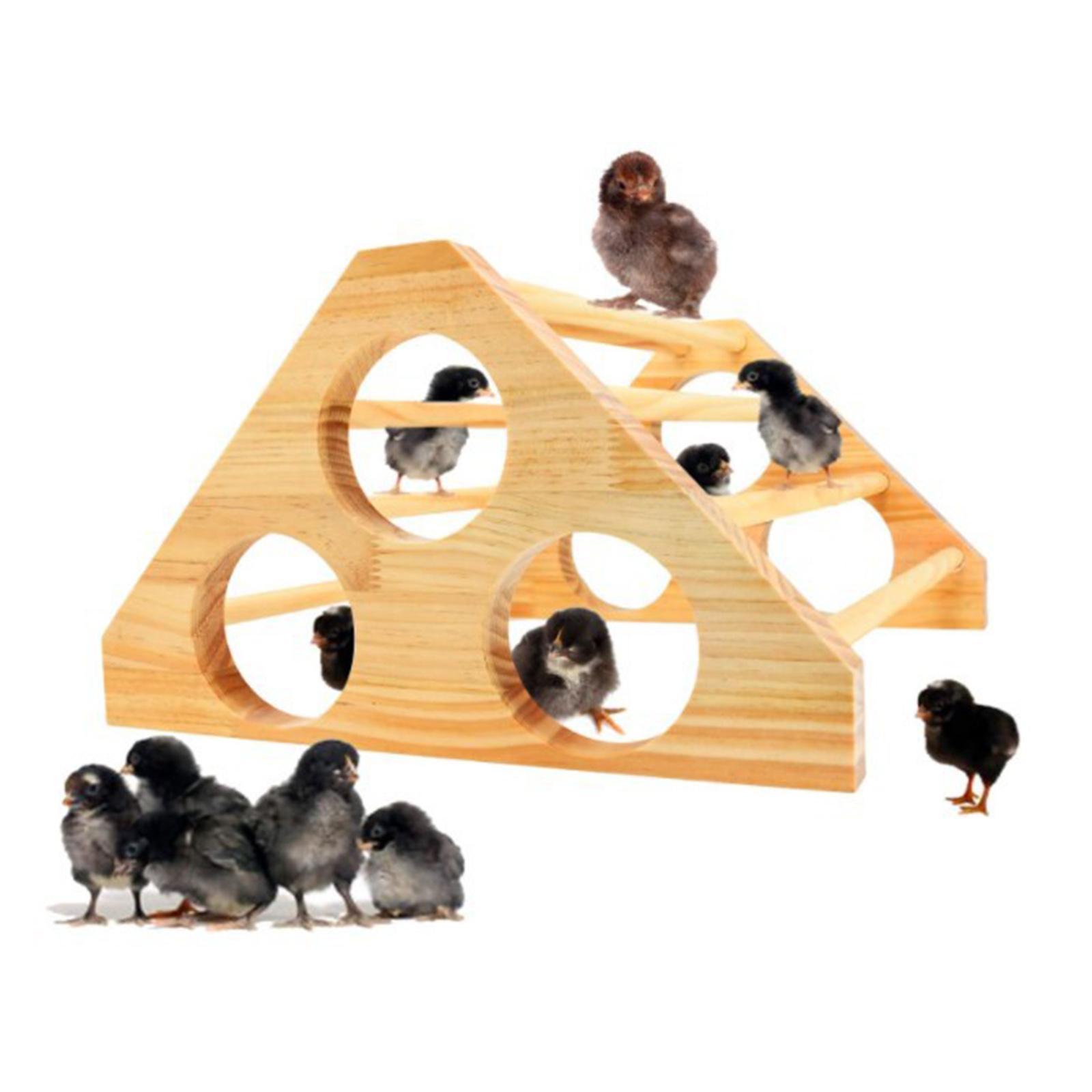 Wooden Parrot Bird Stand Tree Branch Hanging Toys Cage Perches Pet