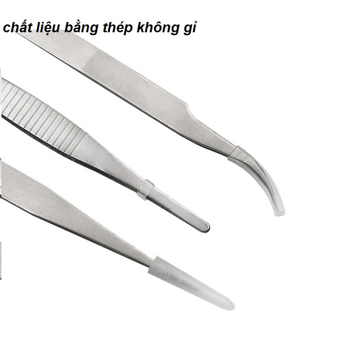 NHÍP GẮP 1 BỘ 3 CÂY dùng gắp lông yến, linh kiện điệnt tử chi tiết nhỏ- TK790