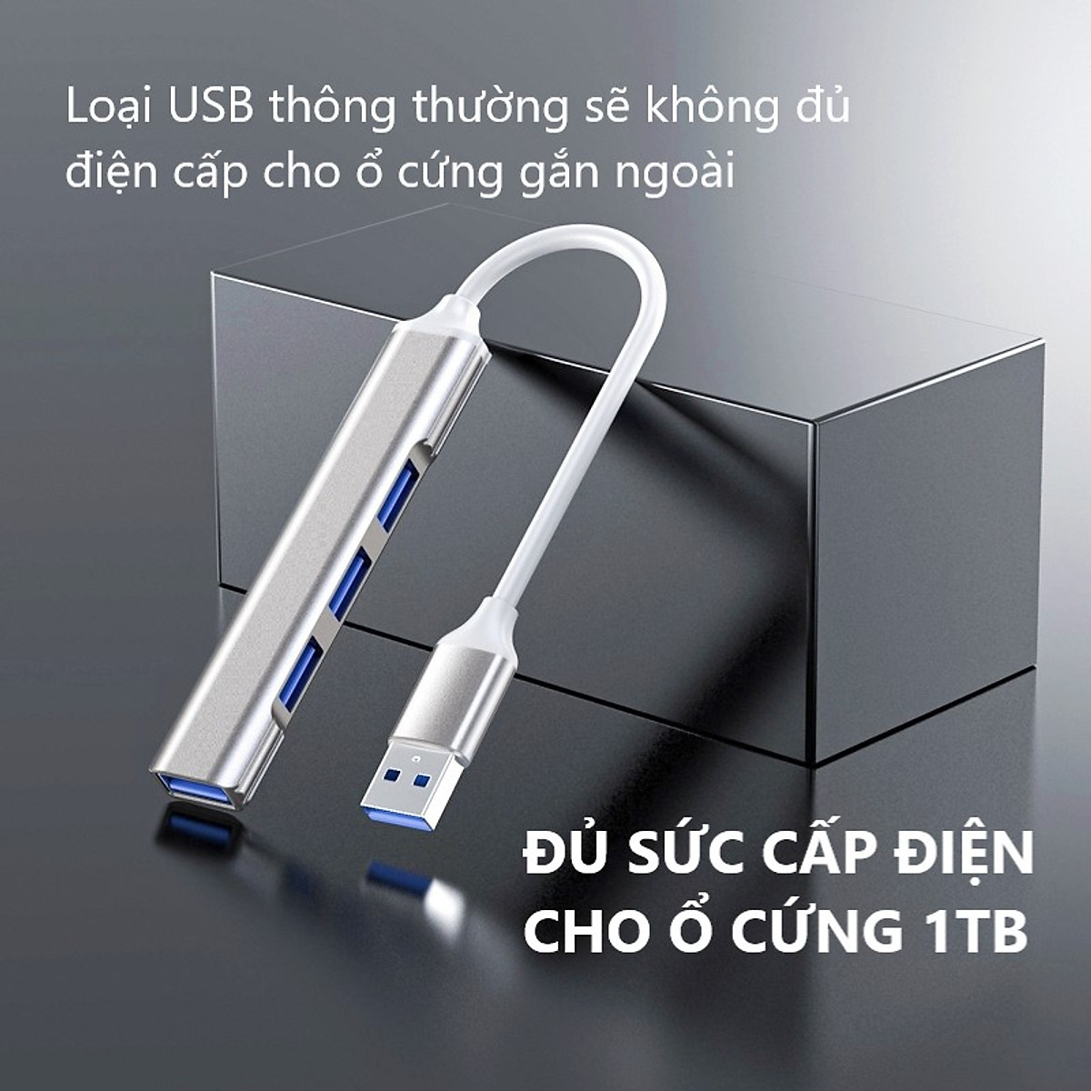 HUB TYPE C Và HUB USB Tốc Độ Cao Chia 4 Cổng USB 3.0 CV, HUB Chuyển Đổi Dành Cho Macbook Pro, Laptop, PC, Hỗ Trợ OTG Kết Nối Điện Thoại, Sạc Pin, Kết Nối Đa Năng Ổ Cứng, Bàn Phím, Chuột, Máy In, Thiết Bị Ổ Chia USB - Hàng Chính Hãng