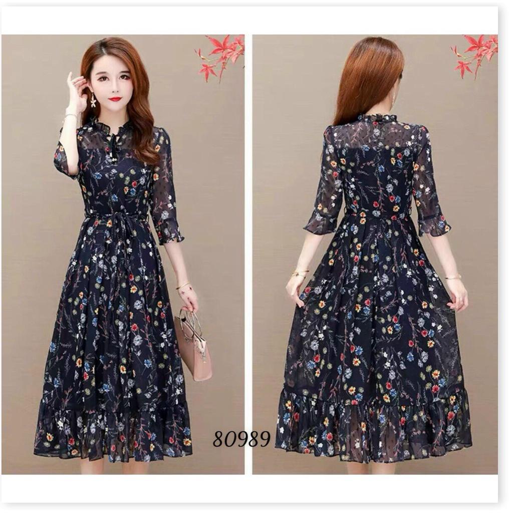 ĐẦM LỤA HOA NỮ CỰC HOT SANG TRỌNG CHO CÁC NÀNG KME FASHION