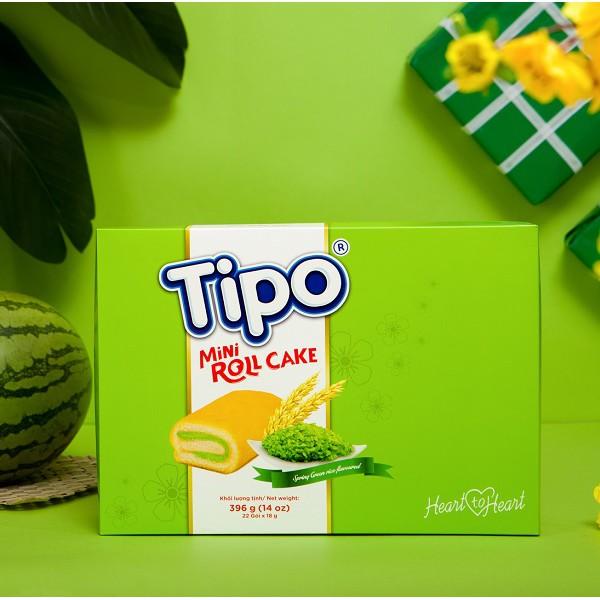 Hộp Bánh Tết TIPO Miniroll Cake Hương Cốm 396gr