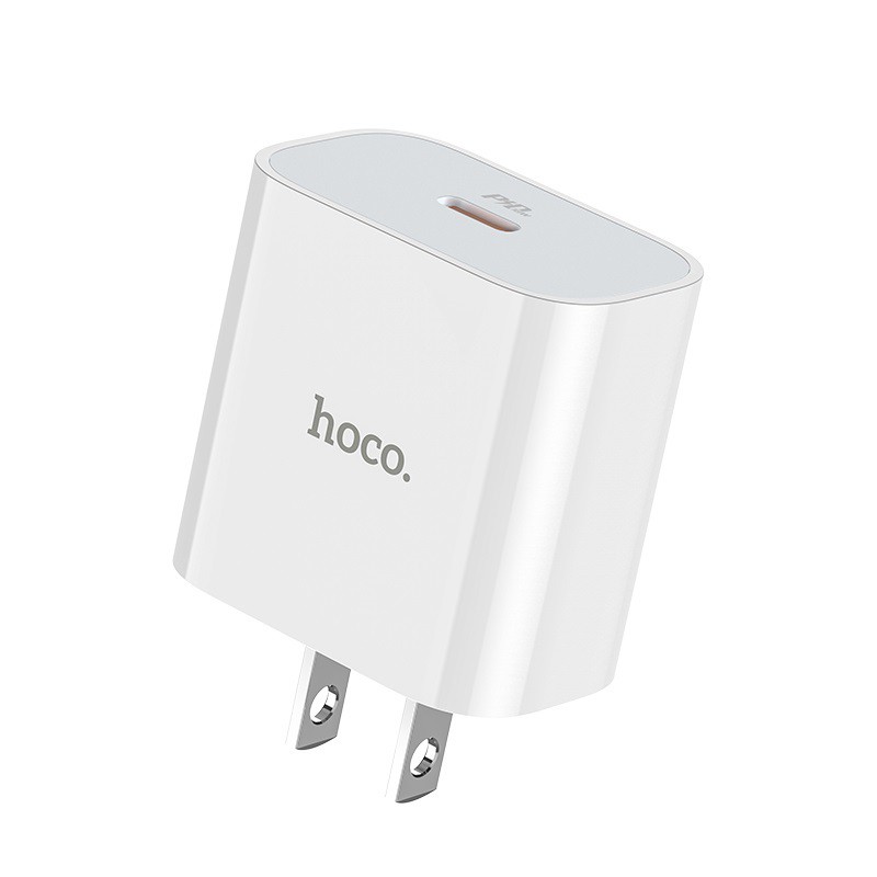 Bộ sạc Hoco C76 kèm cáp Type-C to Lightning ( Trắng) - Hàng chính hãng