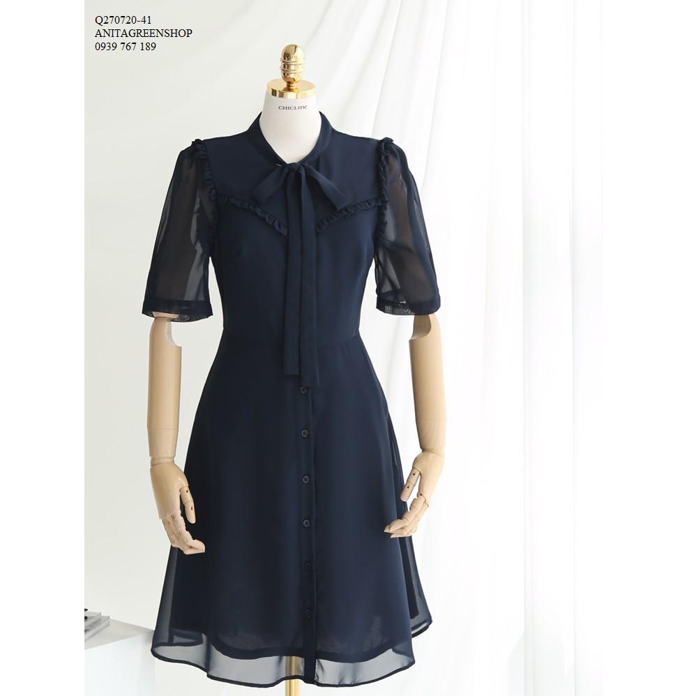 Q270720 ĐẦM SƠ MI NỮ PHỐI NƠ