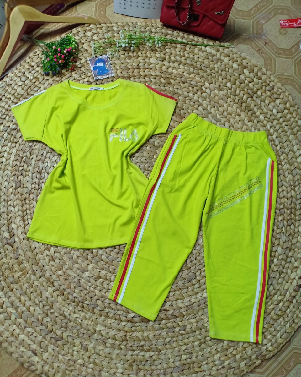 Đồ Bộ Mặc Nhà Nữ Quần Lửng Bigsize Thun Cotton Thể Thao Đẹp Dễ Thương Cute, Mặc Ngủ Đi Chơi DBN31