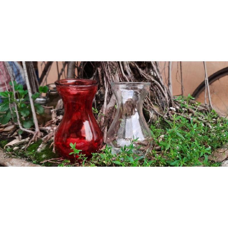 Lọ Thủy Tinh Miệng Loe 350ml Đựng Sinh Tố, Nước & Nước Ép, Cắm Hoa, Cây Trang Trí