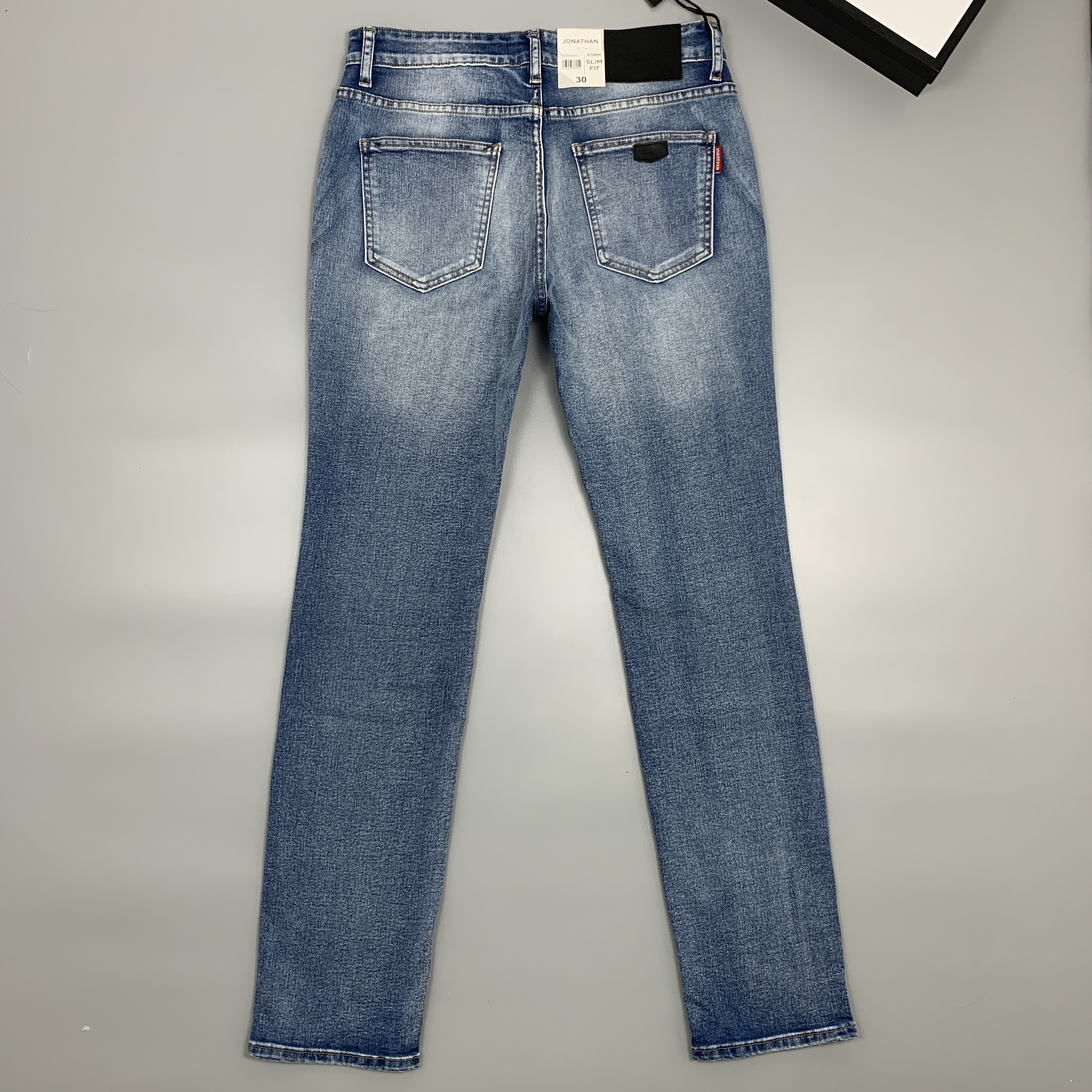 Quần jean nam xanh sáng JONATHAN QJ055 vải denim cao cấp co giãn nhẹ 4 chiều, form dáng chuẩn đẹp, trẻ trung, hottrend