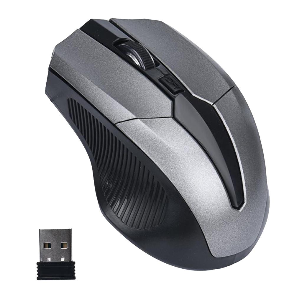 Wireless Optical Mouse, 2.4G Noiseless Mouse with USB Receiver - Portable Computer Mice for PC, Tablet, Laptop