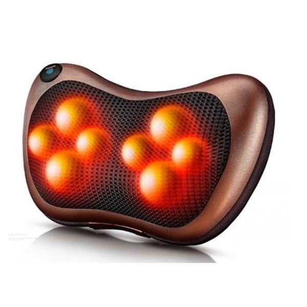 Gối mát xa hồng ngoại 8 bi cao cấp, massage toàn thân chống đau mỏi