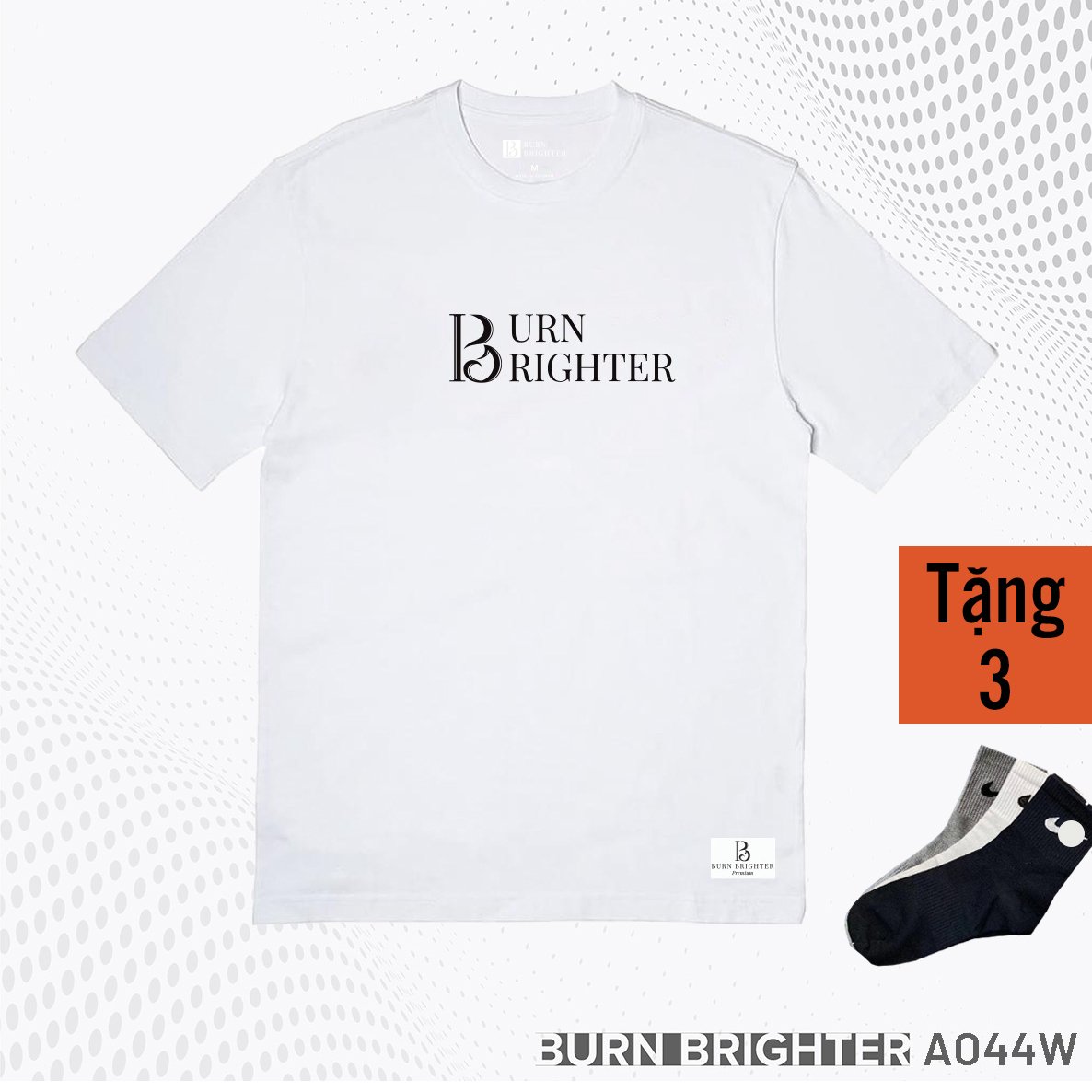 ÁO THUN UNISEX A044 - BURN BRIGHTER