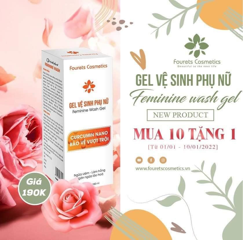 GEL VỆ SINH PHỤ NỮ FEMINE WASH-GIẢM NGỨA-KHỬ MÙI-NGĂN NGỪA VIÊM