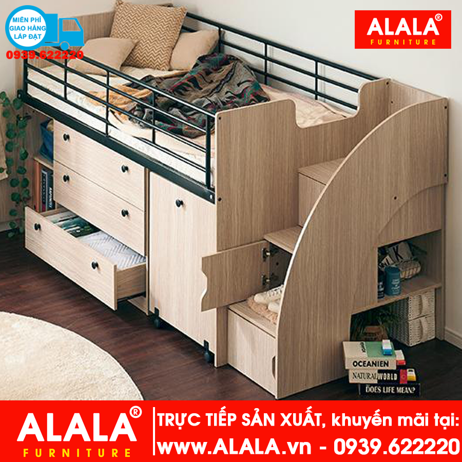 Giường tầng cho Bé ALALA128 cao cấp - www.ALALA.vn - Za.lo: 0939.622220