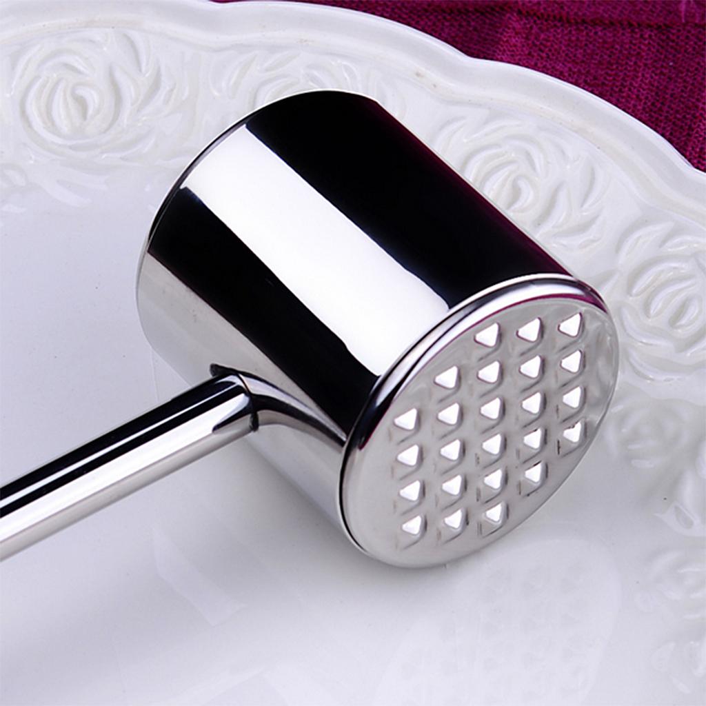 Stainless Steel Kitchen Meat Tenderizer Mallet Steak Cutlet Beef Hammer Tool