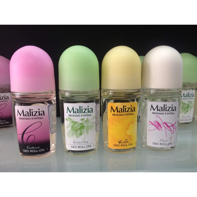 Lăn khử mùi Malizia Profumo 50ml (nữ) tặng kèm móc khóa