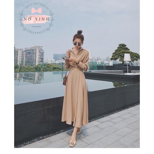 Đầm Sơ Mi Dáng Dài Hàn Quốc Cao Cấp Loại 1 Có Size M-L-XL-XXL