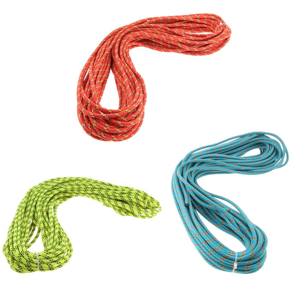 6mmx30m Climbing Safety Auxiliary Rope Static Cord  Mountain Orange