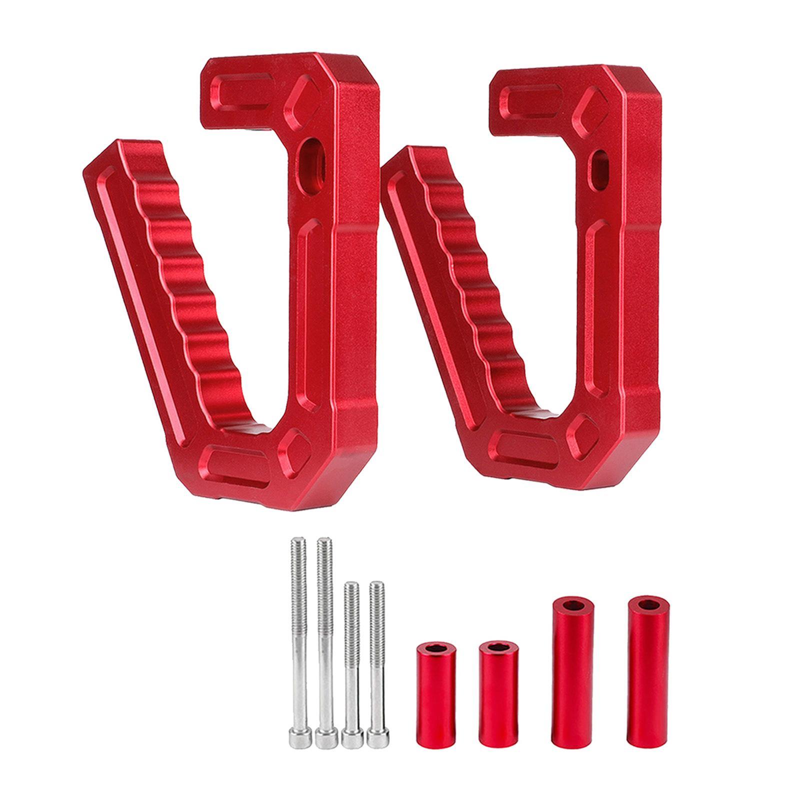 Heavy Duty Aluminum Alloy Interior Grab Handles Grips Car Decoration Supplies for Wrangler 2007-2018 Driving 2Pieces