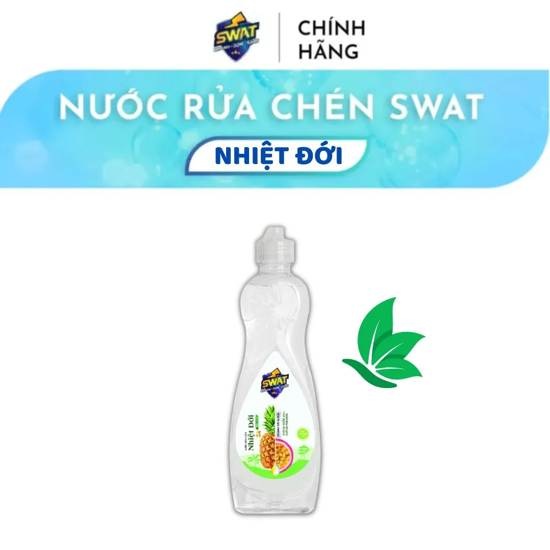 Nước Rửa Chén Swat Hương Nhiệt Đới Thiên nhiên An toàn 400g Nhỏ Gọn