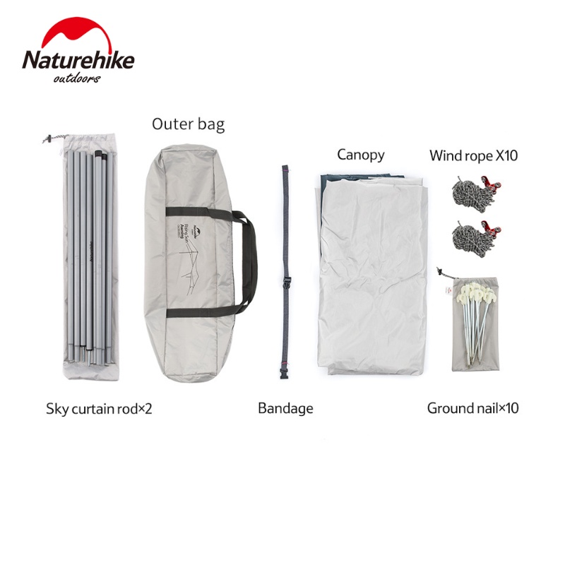 Tăng dã ngoại lục giác phủ bạc NatureHike NH16T012-S/NH16T013-S