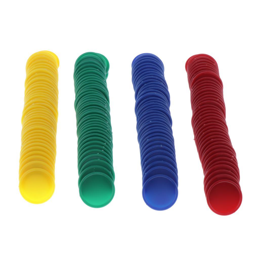 160 Miếng Quầy Tính Chip Nhựa Dấu 36 Mm Hỗn Hợp Màu Sắc Cho Lô Tô Chip Game Cóc Với Hộp Lưu Trữ