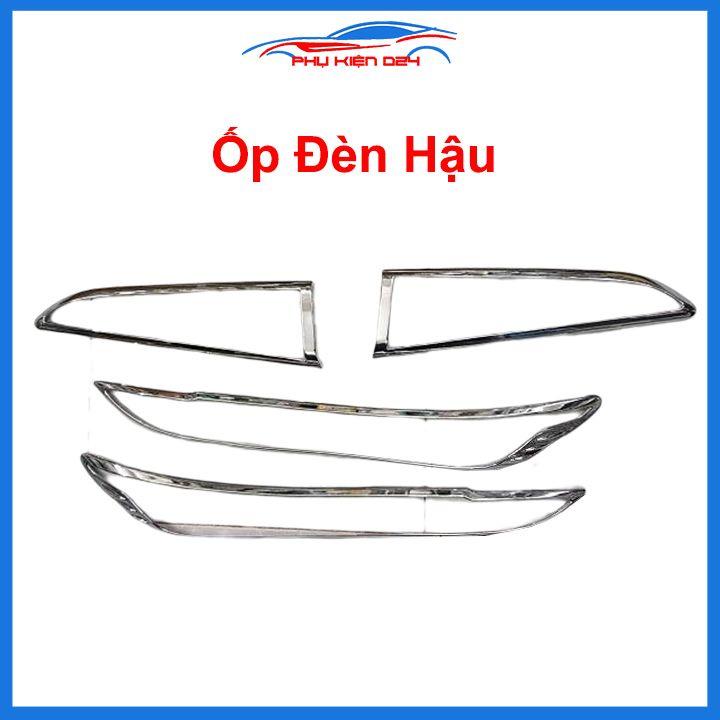 Ốp viền đèn pha hậu mạ crom Kona 2018-2019-2020 chống trầy trang trí bảo vệ xe