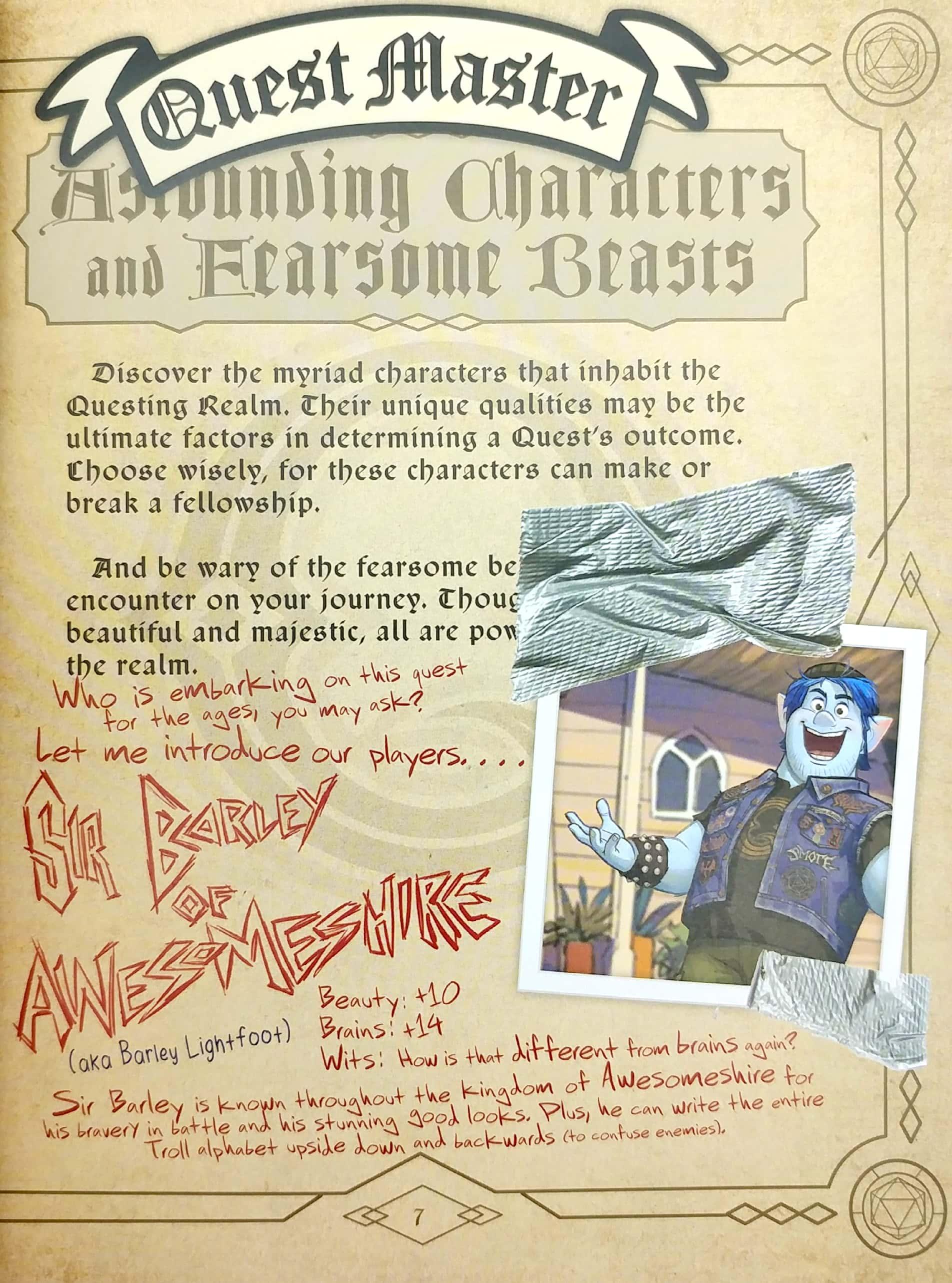 Onward: Quests Of Yore (Disney Pixar)