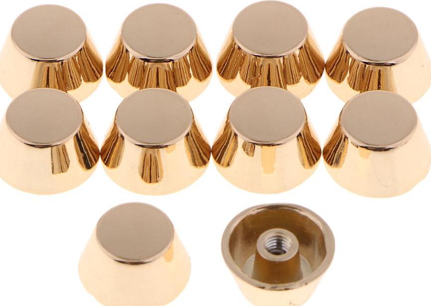 10 Miếng Đồng Screwback Chân Đầu Vít Ví Cầm Tay Nailhead Bông Spike Tại Chỗ