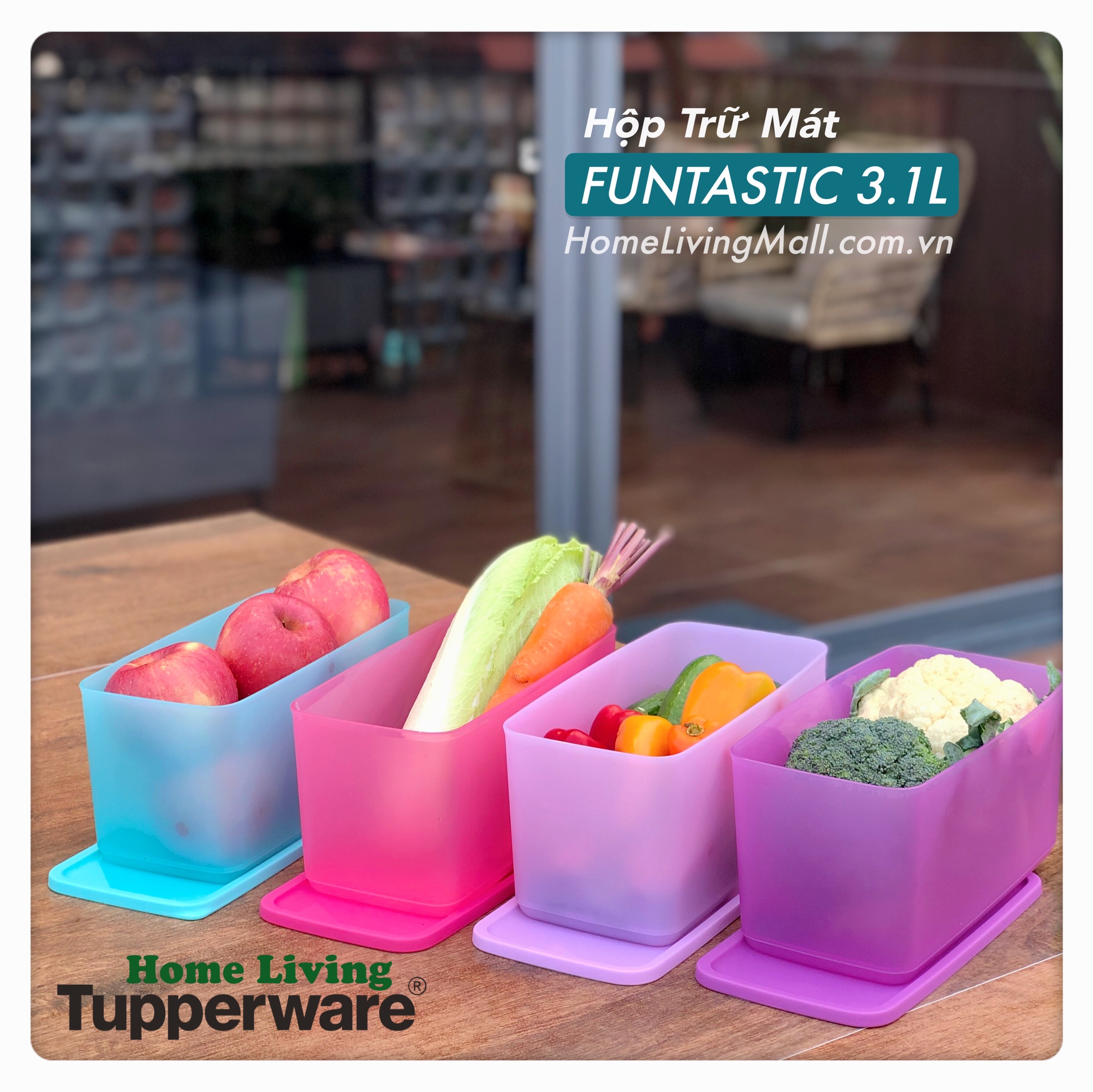 Bộ Trữ Khô & Mát Tupperware Funtastic Four