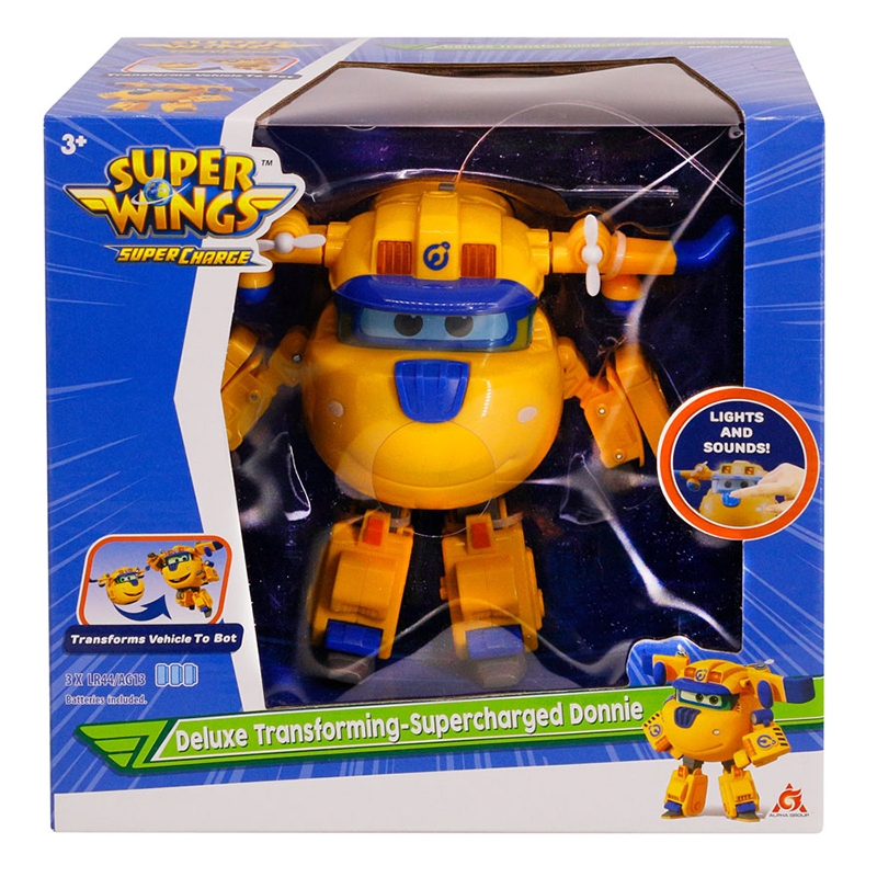 Đồ Chơi SUPERWINGS  Robot Biến Hình Cỡ Lớn Có Đèn Và Âm Thanh  - - Donnie Siêu C YW740432