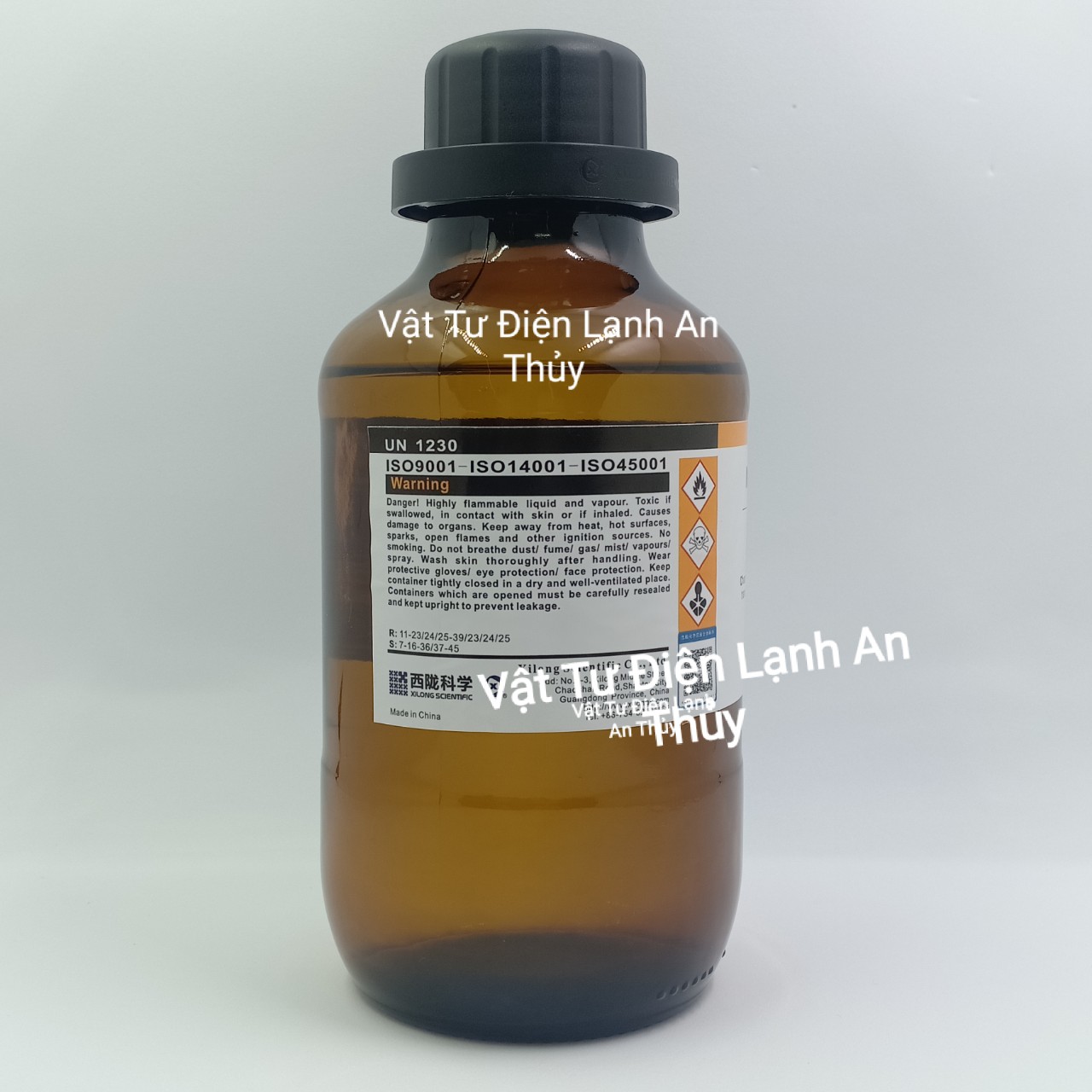 CỒN LẠNH METHANOL, dầu nghẹt chống nghẽn tắc ẩm AR điện lạnh CH3OH tinh khiết chai 500ml