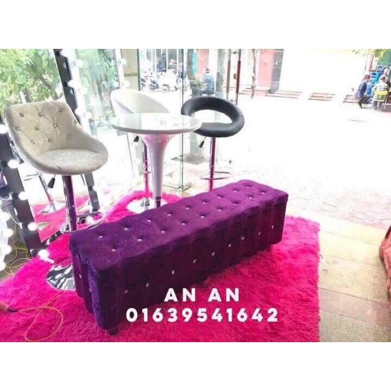 Thảm lông trải sàn lót sàn màu hồng 2m x 1m6
