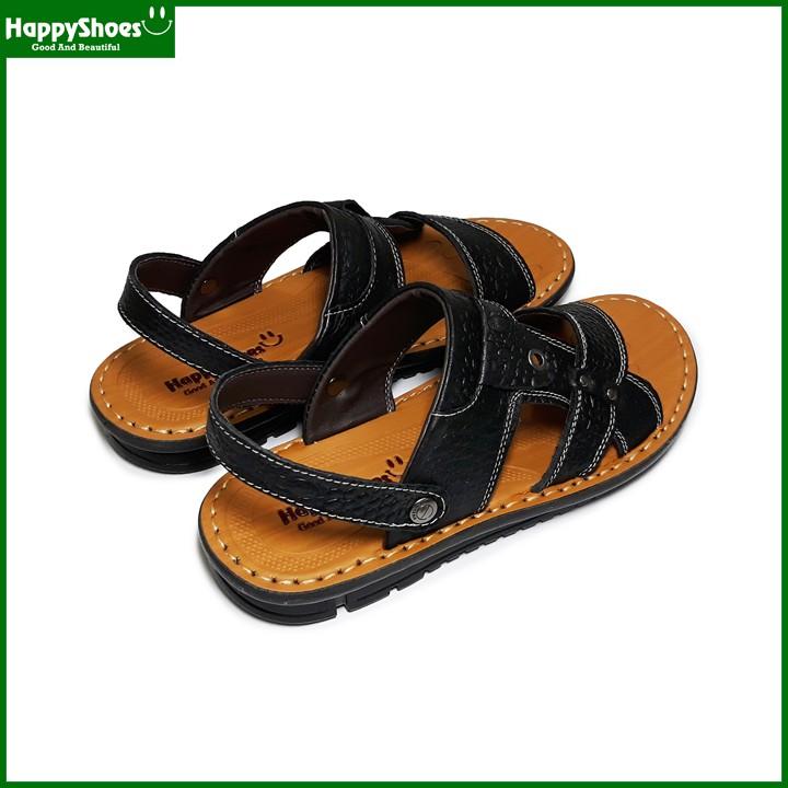 Giày Sandal Nam Da Bò Vân Cá Sấu HappyShoes - HP01