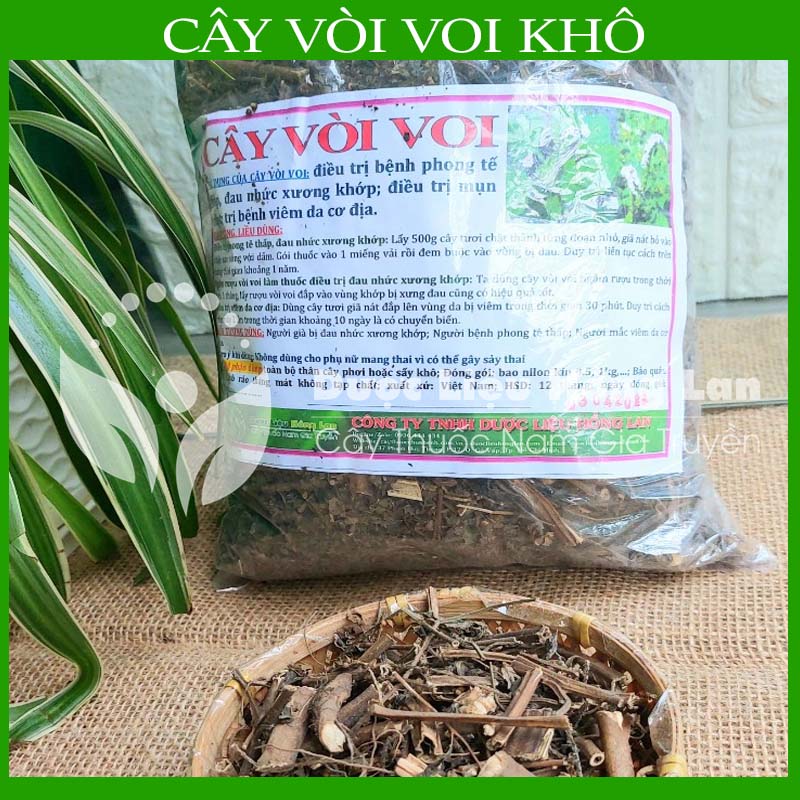 Cây vòi voi khô sạch đóng gói 500gram