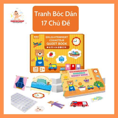 Học Liệu Bóc Dán 17 Chủ Đề Thông Minh Cho Bé Khám Phá Thế Giới Xung Quanh