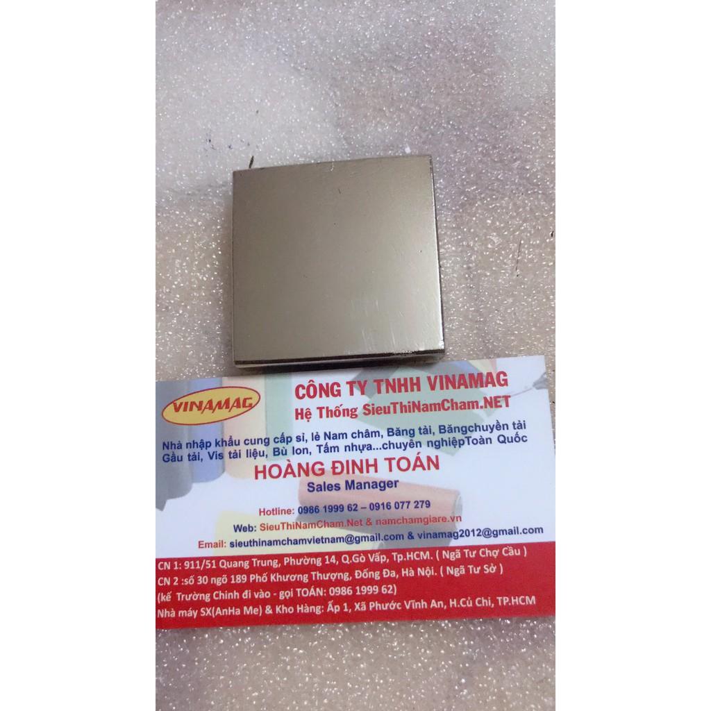 Nam châm mạnh hình vuông 50X50X10mm