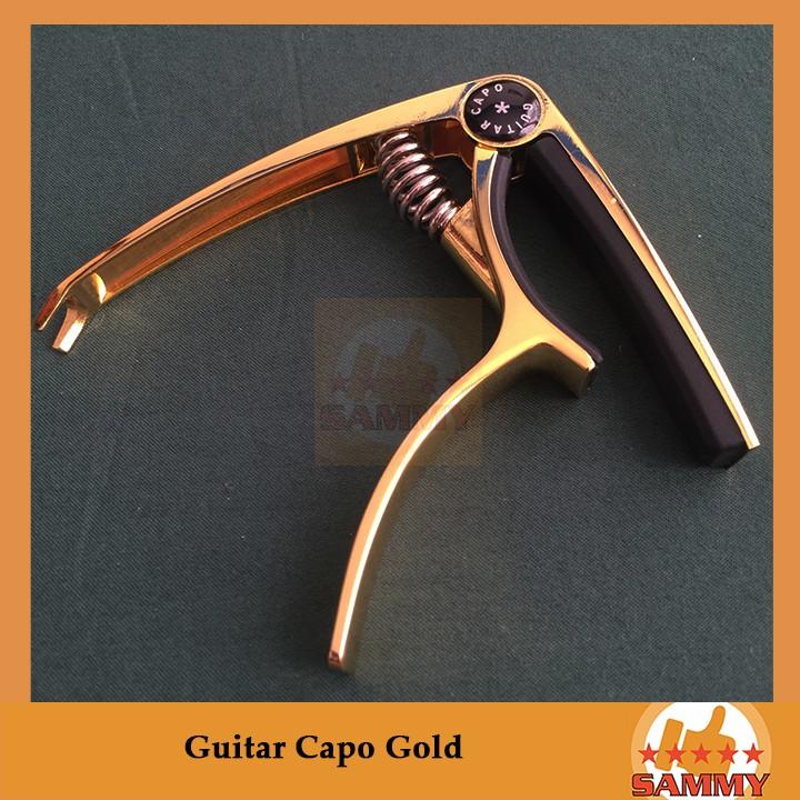 Capo đàn Guitar Acoustic Rock Music - Guitar capo vân gỗ / vàng Gold / Xám / Bạc / Hồng vàng Rose Gold