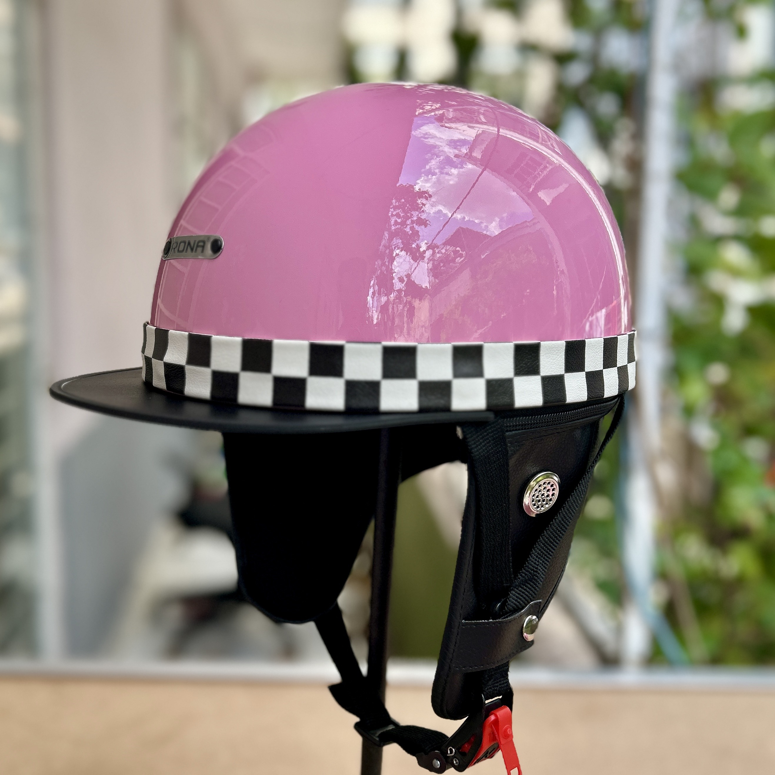 Mũ Bảo Hiểm 1/2 Xe Máy Rona Bosozoku Plus Chính Hãng Phong Cách Vintage Dành Cho Nam Nữ Đi Xe Máy
