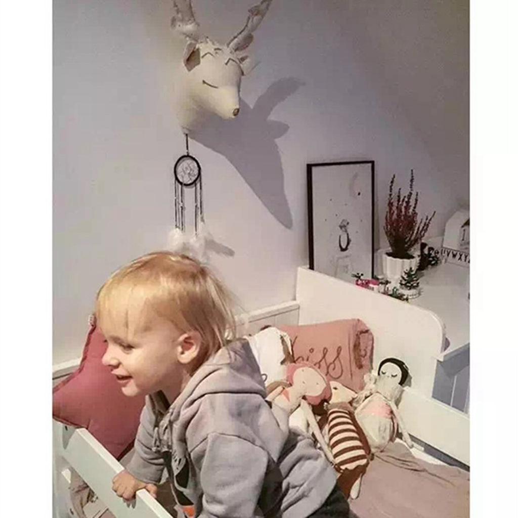 Wall Mount Stuffed Animal Head Hanging Decor Kids Room Decor Hanger