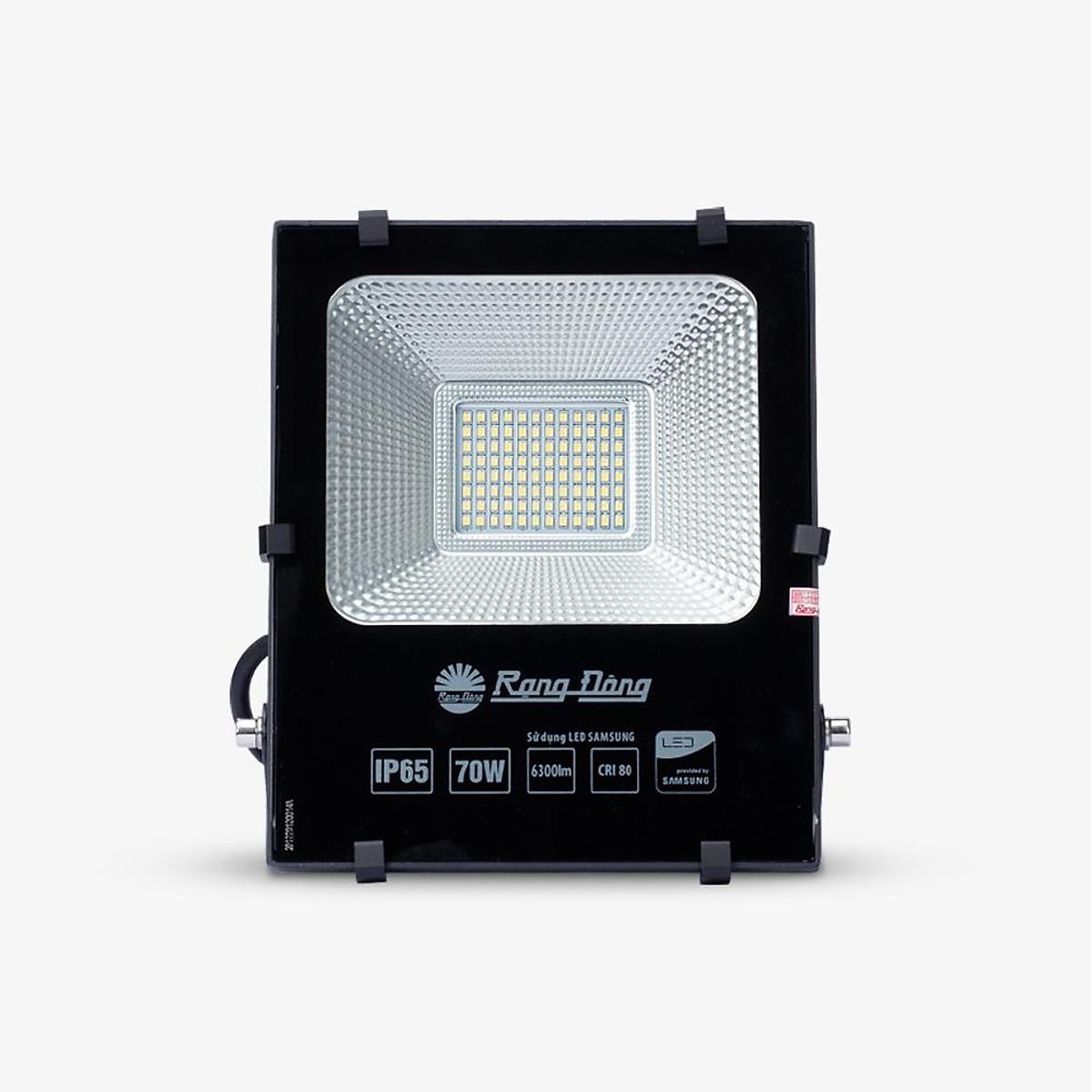 Đèn ngoài trời chiếu Pha LED 100W Rạng Đông Model: CP06/100W - 3000K/Vàng