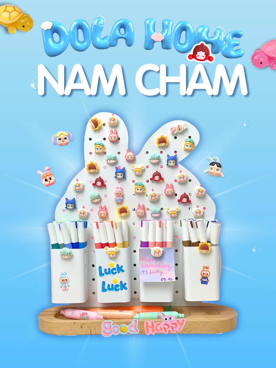 Nam châm tủ lạnh chữ cái sáng tạo Dola Home nam châm dán đính sticker, giấy note, quà lưu niệm, quà handmade