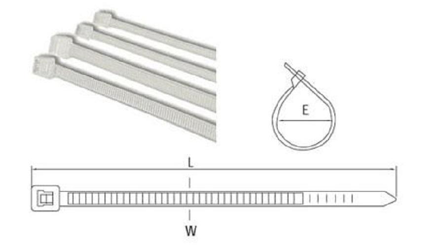[Combo] 5 bịch dây rút nhựa dây cột dây siết dây nhựa dây kéo dài 10cm